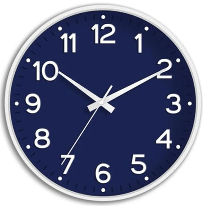 Wall Clock Green, Silent Wall Clocks Battery Operated -Modern Non Ticking Analog Clock Decorative for Kitchen Office Bathroom B