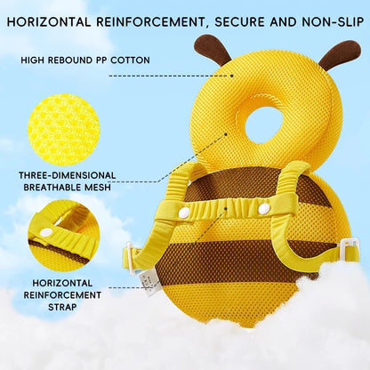 Little Bee Baby Head Protection Pillow Breathable anti fall hat suitable for Infant children's Head Back Protector Safe Bibi