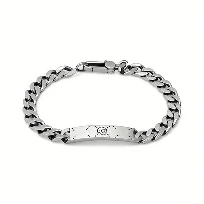 2026 New S925 Sterling Silver Fashion Retro Double G Skull Bracelet Commute