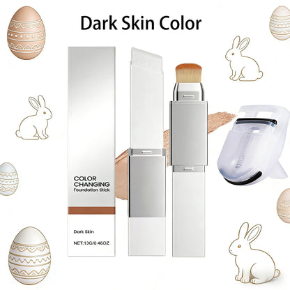 2-in-1 concealer foundation stick, covers dark circles, waterproof and sweatproof, creates the ideal flawless makeup look