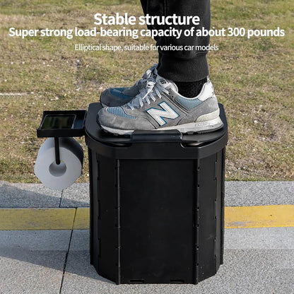 Lightweight Portable Toilet with PU Cushion for Camping Travel