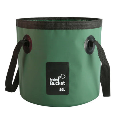 20L Fishing Folding Bucket Waterproof Collapsible Bucket Multifunction Camping Bucket Bag Lightweight for Travel Fishing Boating