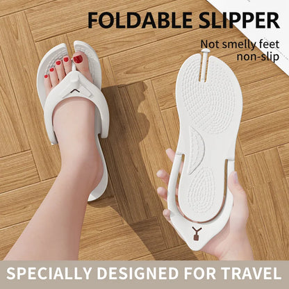 Travel lightweight foldable slippers for women, disposable for showering, portable slippers for men on business trips