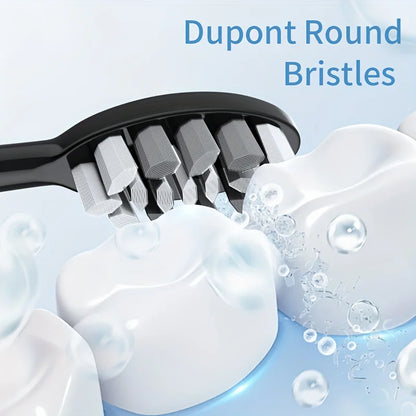 Electric Toothbrush Rotary Cleaning Teeth Brush Waterproof Electronic Tooth Brush With Timer USB Rechargeable Toothbrush 10 head