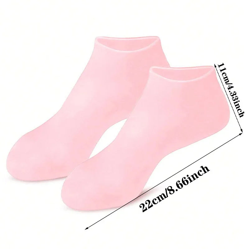 Universal silicone foot repair foot mask moisturizing foot spa mask effectively moisturizes foot protection socks foot care tool