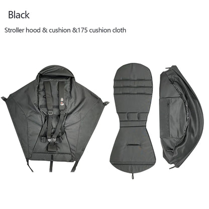3pcs/set 175 Stroller Accessories Canopy Cover Seat Cushion Compatible With Babyzen YOYO  Cover Seat Mattress With Zipper Pocket