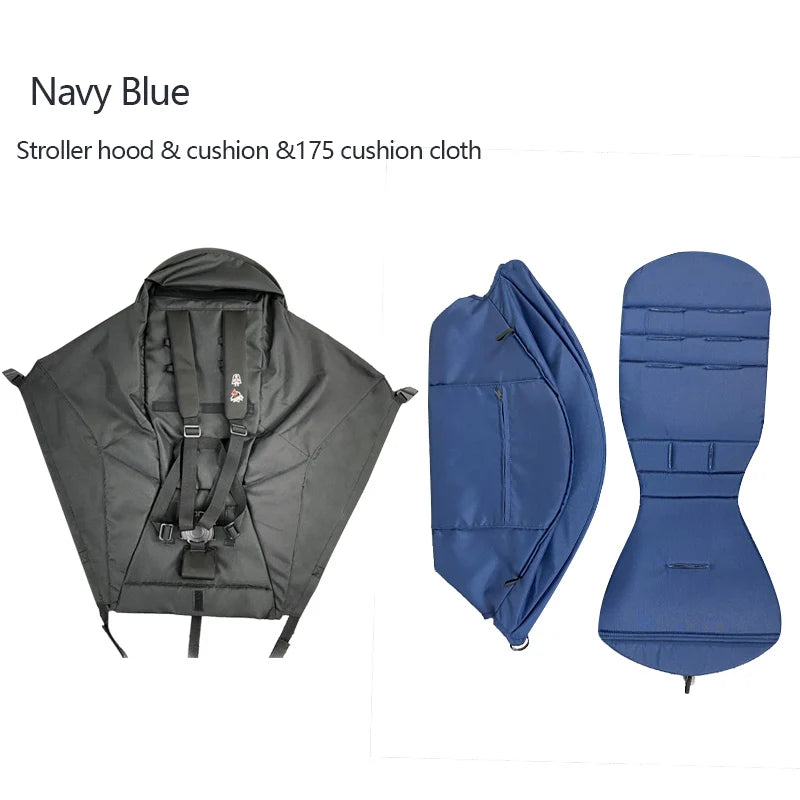 3pcs/set 175 Stroller Accessories Canopy Cover Seat Cushion Compatible With Babyzen YOYO  Cover Seat Mattress With Zipper Pocket