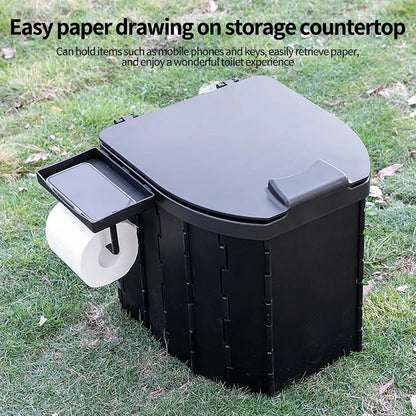 Lightweight Portable Toilet with PU Cushion for Camping Travel