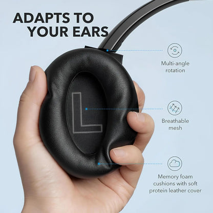 Soundcore Anker Life Q20 Hybrid Active Noise Cancelling, Wireless Over Ear Bluetooth Headphones, 60H Playtime  (Refurbished)