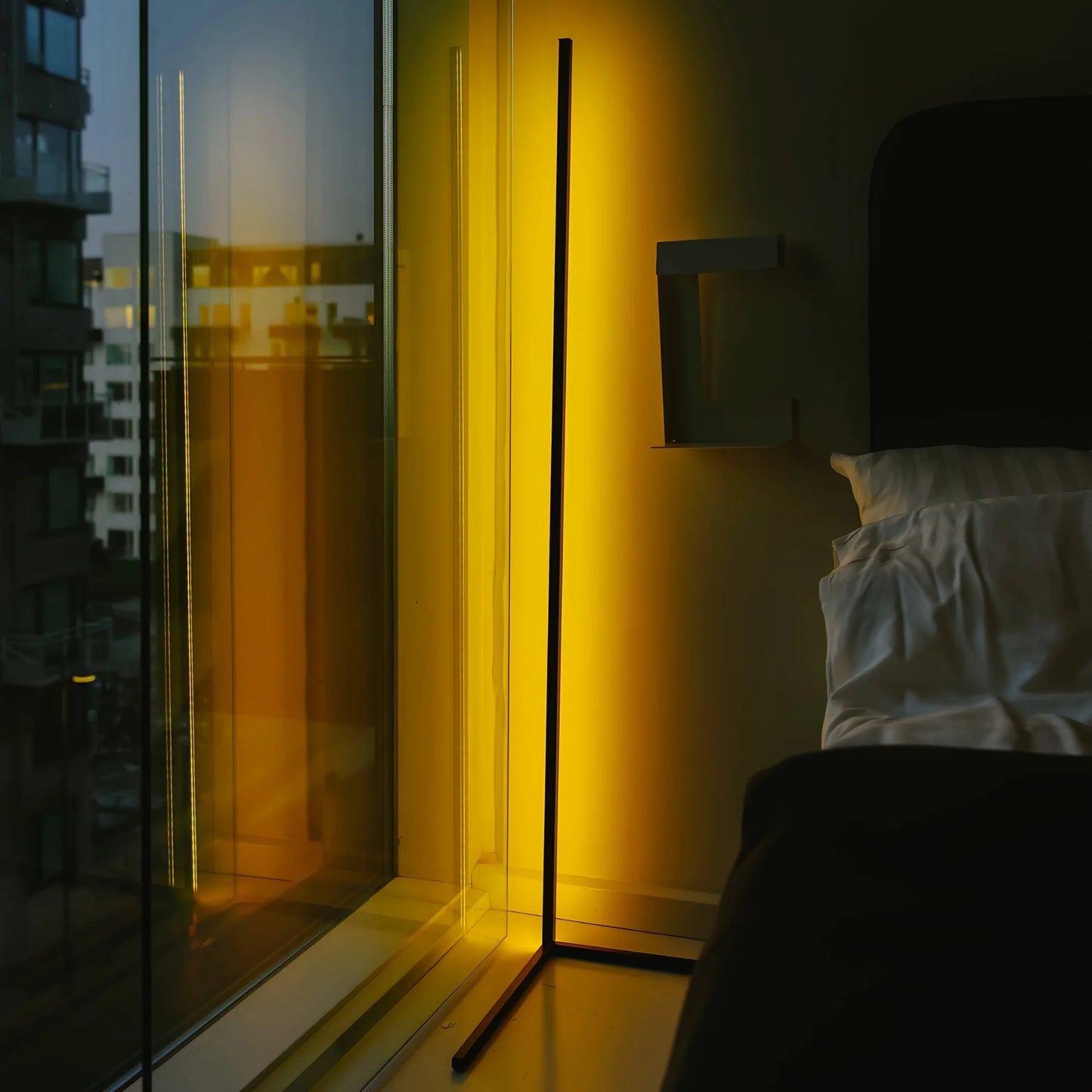 Corner Floor Lamp, 60-Inch Rgb Led Corner Lamp, Led Floor Lamp For Living Room Bedroom Game Room