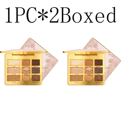 Waterproof Smudge-Proof 9-Color Eyeshadow Palette Multi-Use Long-Lasting Non-Fading Eye Makeup Parties Daily Gatherings