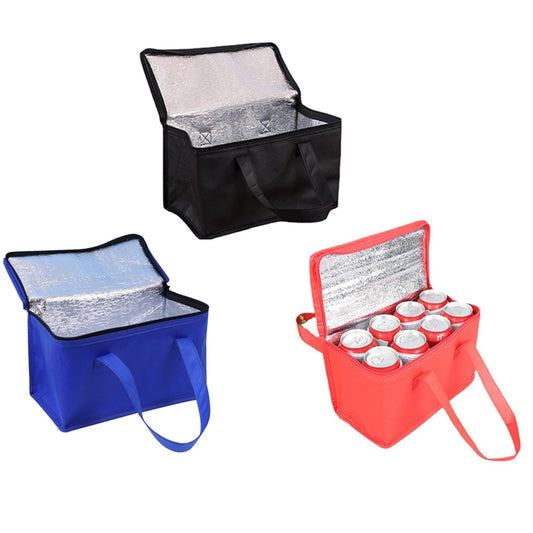 1/2PCS Portable Thermal Insulated Coolers Box Trips BBQ Meal Drink Zip Pack Outdoor Camping Lunch Bento Bags Picnic Supplies