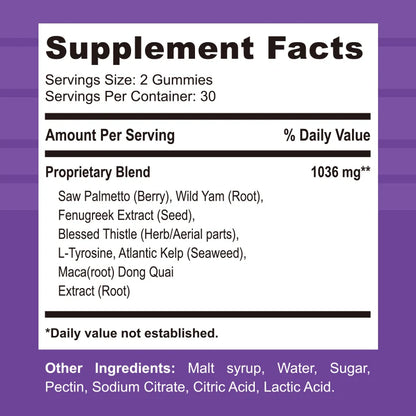 Black Maca Supplement - Natural Nergizer, Improve Performance, Energy, Endurance Muscle Mass Improve, Balance Hormones 60 Gummies