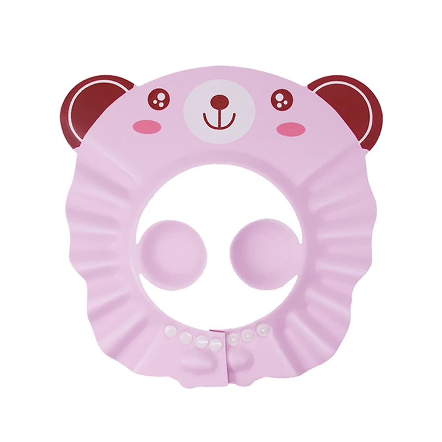 Cute Animal Shower Cap Safety Eye Protection Ear Protection Lightweight Cute Cartoon Baby Bath Protective Cap Shampoo Bath Care