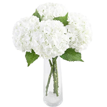 4pcs Large Hydrangea Artificial Flowers Blue Green Artificial Hydrangea Flower Branches Wedding Bouquet Flower 45cm/17.71in