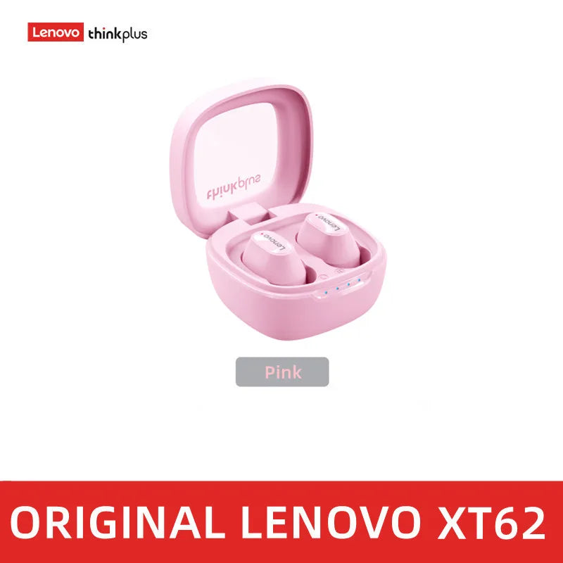 Lenovo Original XT62 Earphone Bluetooth 5.3 Wireless Earbuds Low Latency Headphones Mini HiFi Sport Headset With Mic HD Call