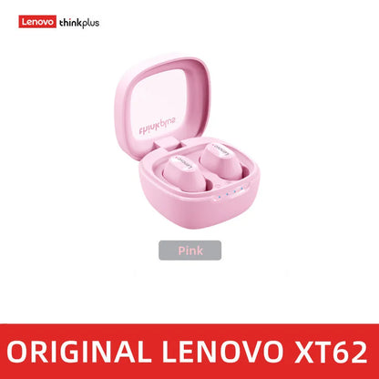 Lenovo Original XT62 Earphone Bluetooth 5.3 Wireless Earbuds Low Latency Headphones Mini HiFi Sport Headset With Mic HD Call