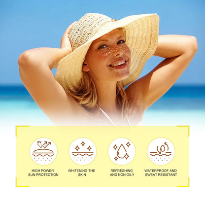 EELHOE 40g Coverage Sunscreen Stick SPF 50+ Anti-UV Moisturizing Preventing Dry Skin Long-lasting Protector Portable Care Body