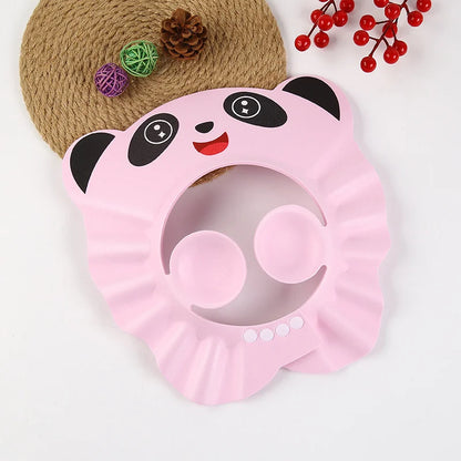Cute Animal Shower Cap Safety Eye Protection Ear Protection Lightweight Cute Cartoon Baby Bath Protective Cap Shampoo Bath Care
