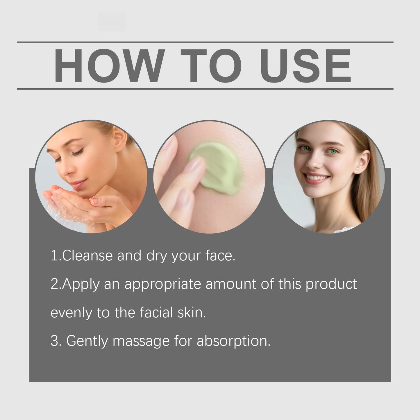 Jaysuing Centella Centella Moisturizer, Gently Moisturizing Facial Skin, Soft, Refreshing and Brightening Skin Care Cream