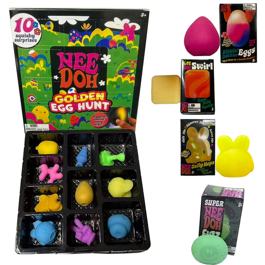 New Product NeeDohh Golden Egg Treasure Hunt Game - Children'S Easter Fingertip Gyro Toy Box Anti-Stress Sensory Squeeze Toy