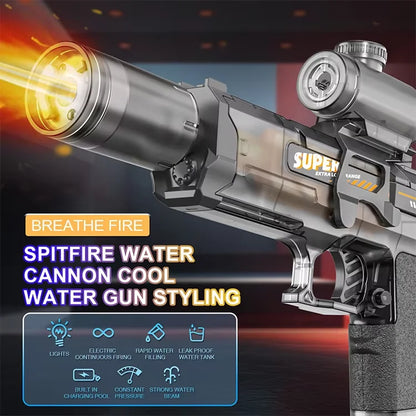 Electric Water Gun, Automatic Squirt Guns with Long Range with Large Capacity,  Water Blasters for Outdoor Summer