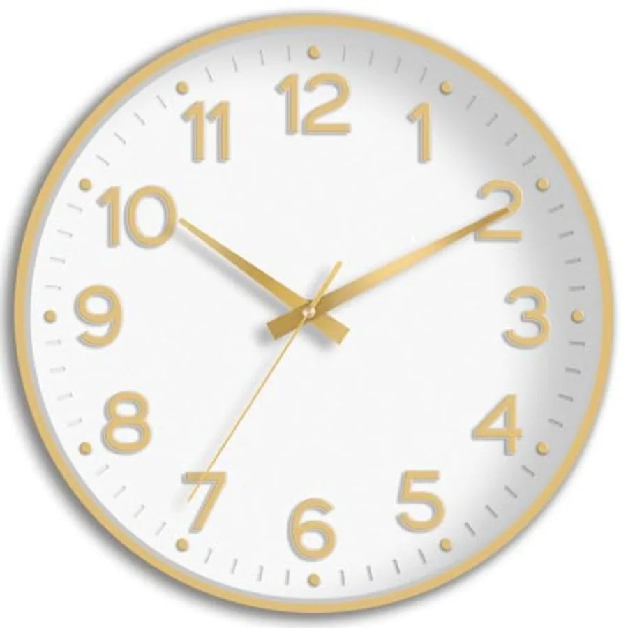 Wall Clock Green, Silent Wall Clocks Battery Operated -Modern Non Ticking Analog Clock Decorative for Kitchen Office Bathroom B