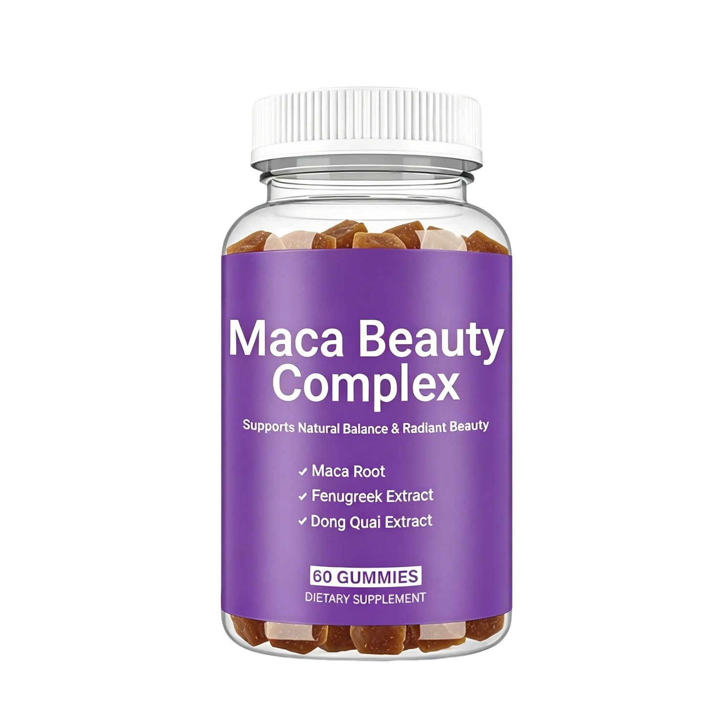 Black Maca Supplement - Natural Nergizer, Improve Performance, Energy, Endurance Muscle Mass Improve, Balance Hormones 60 Gummies